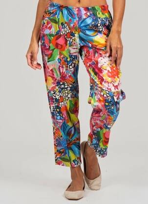 Pantalon 7/8 rose G!OZE femme