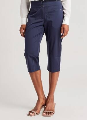 Pantacourt bleu MALOKA femme