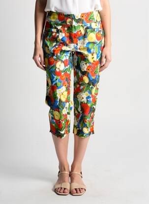 Pantacourt orange MALOKA femme