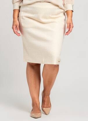 Jupe courte beige PAUL BRIAL femme