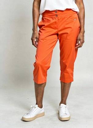 Pantacourt orange MALOKA femme