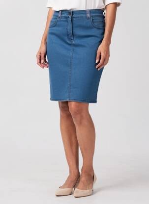 Jupe courte bleu PAUL BRIAL femme