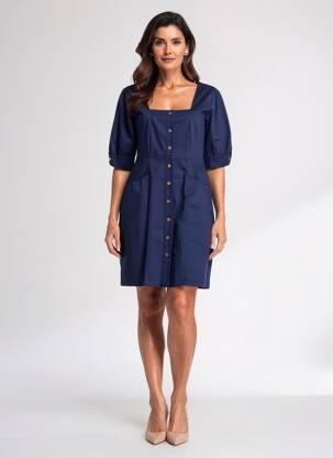 Robe courte bleu PAUL BRIAL femme