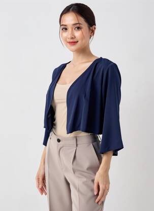 Boléro bleu PAUL BRIAL femme