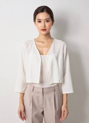 Boléro blanc PAUL BRIAL femme
