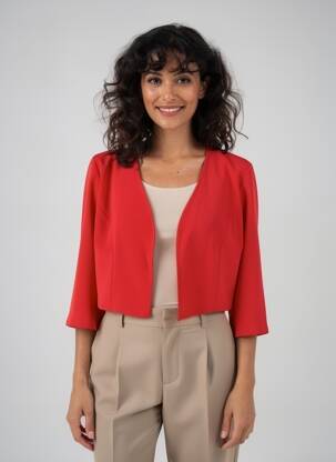 Boléro rouge PAUL BRIAL femme