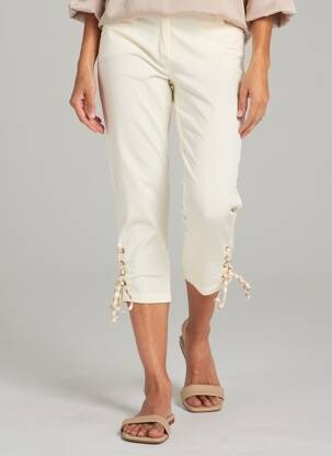 Pantacourt beige PAUL BRIAL femme
