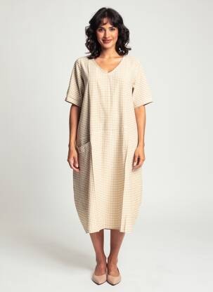Robe longue beige G!OZE femme