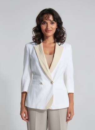 Blazer poches beige ELISA CAVALETTI femme