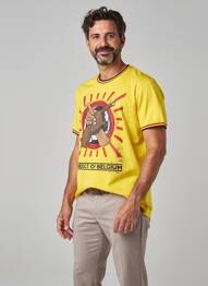 T-shirt jaune ZEB STYLE LAB  homme