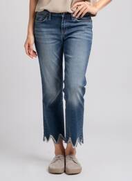Pantalon 7/8 bleu ASTRID BLACK LABEL femme