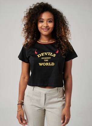 T-shirt noir ZEB STYLE LAB  femme