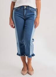 Pantalon 7/8 bleu MAURICE femme
