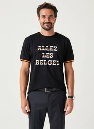 T-shirt noir ZEB STYLE LAB  homme