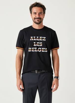T-shirt noir ZEB STYLE LAB  homme