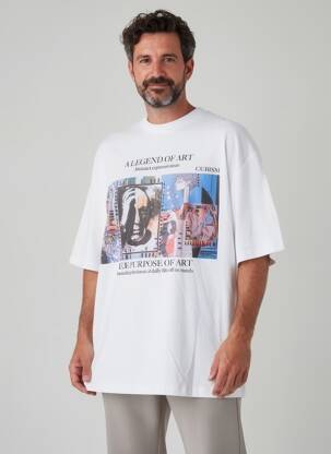 T-shirt blanc REDEFINED REBEL homme