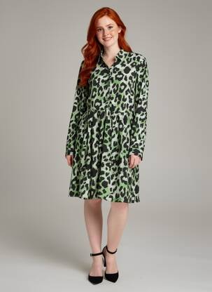 Robe mi-longue vert VILA femme