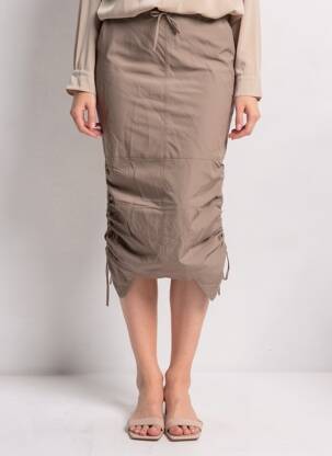 Jupe mi-longue marron JJXX femme