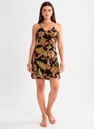 Robe courte noir MANGO femme
