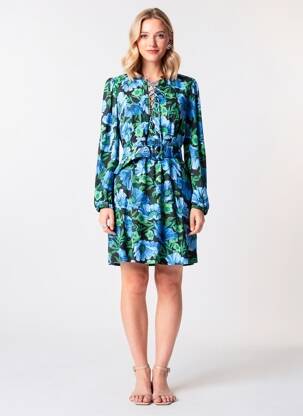Robe mi-longue noir MANGO femme