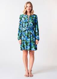 Robe mi-longue noir MANGO femme