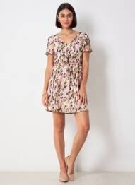 Robe courte rose VERO MODA femme