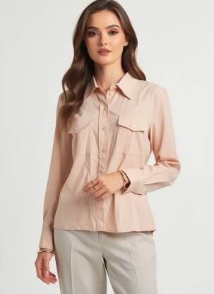 Chemisier rose MANGO femme