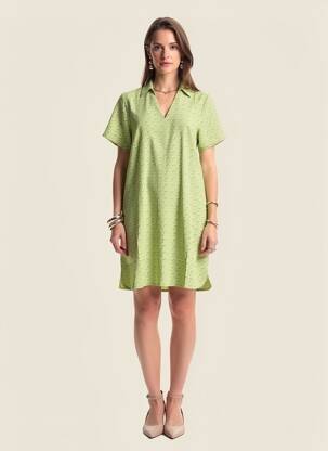 Robe courte vert ONLY femme