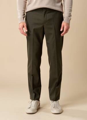Pantalon droit vert MANGO homme