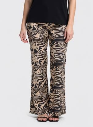 Pantalon flare beige HAILYS femme