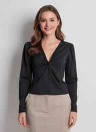 Top noir JACQUELINE DE YONG femme