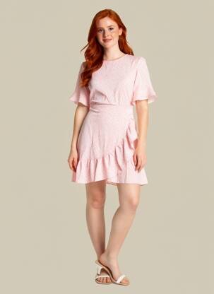 Robe courte rose VERO MODA femme