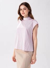 Chemisier violet MANGO femme