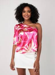 Blouse rose MORGAN femme