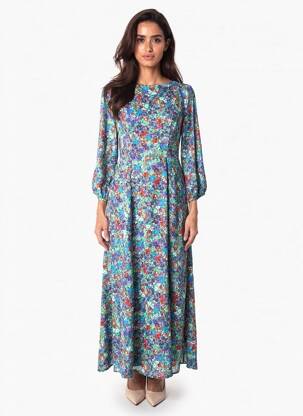 Robe longue vert ONLY femme