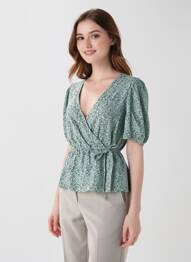Chemisier vert JACQUELINE DE YONG femme