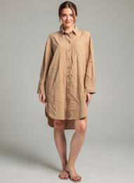 Robe mi-longue marron ONLY femme