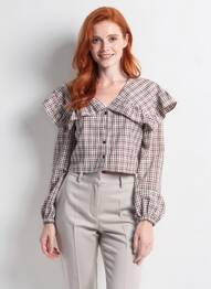 Chemisier marron NOISY MAY femme