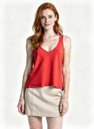 Débardeur rouge ASTRID BLACK LABEL femme