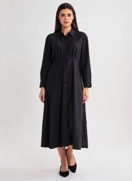 Robe longue noir ASTRID BLACK LABEL femme