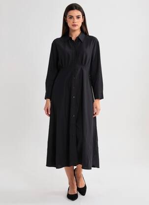 Robe longue noir ASTRID BLACK LABEL femme