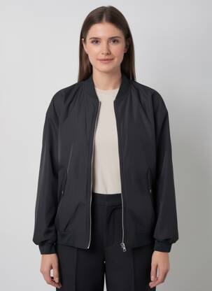 Blouson noir MANGO femme