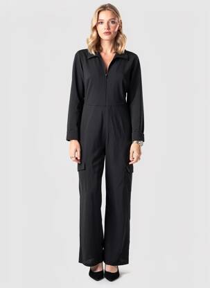 Combi-pantalon noir MANGO femme