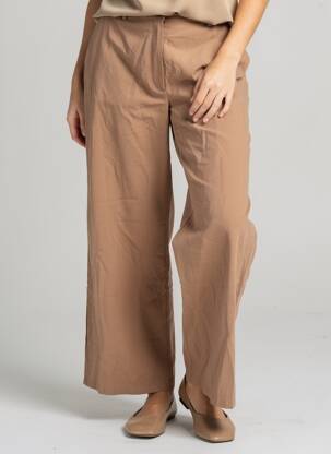 Pantalon droit marron JACQUELINE DE YONG femme
