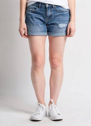Short bleu JACQUELINE DE YONG femme