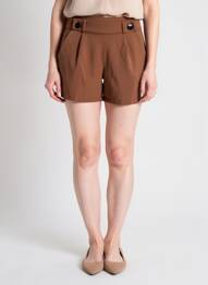 Short marron JACQUELINE DE YONG femme