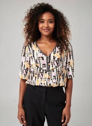Chemisier jaune VERO MODA femme