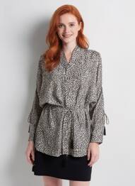 Chemisier noir GOLD & SILVER femme