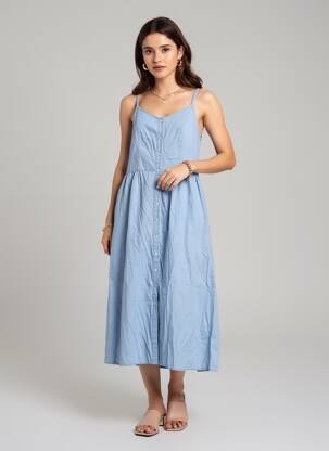 Robe courte bleu VILA femme