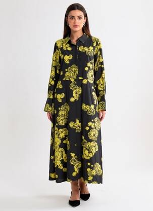 Robe longue noir ASTRID BLACK LABEL femme